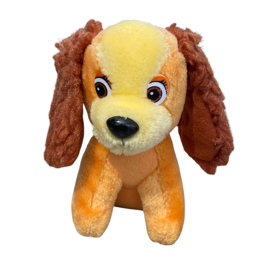 Vintage Disney Lady and the Tramp Lady Plush Stuffed Dog Toy
